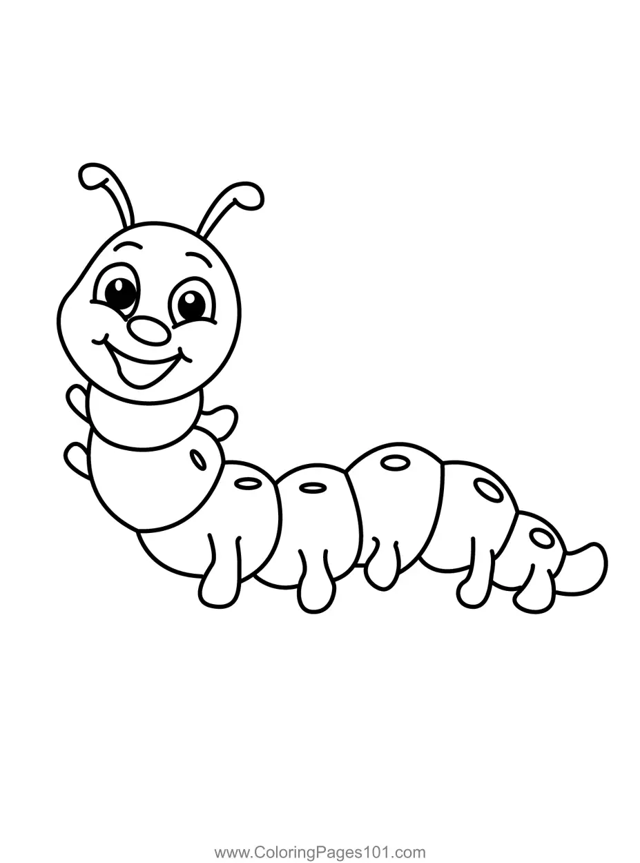 Caterpillars Coloring Pages 1
