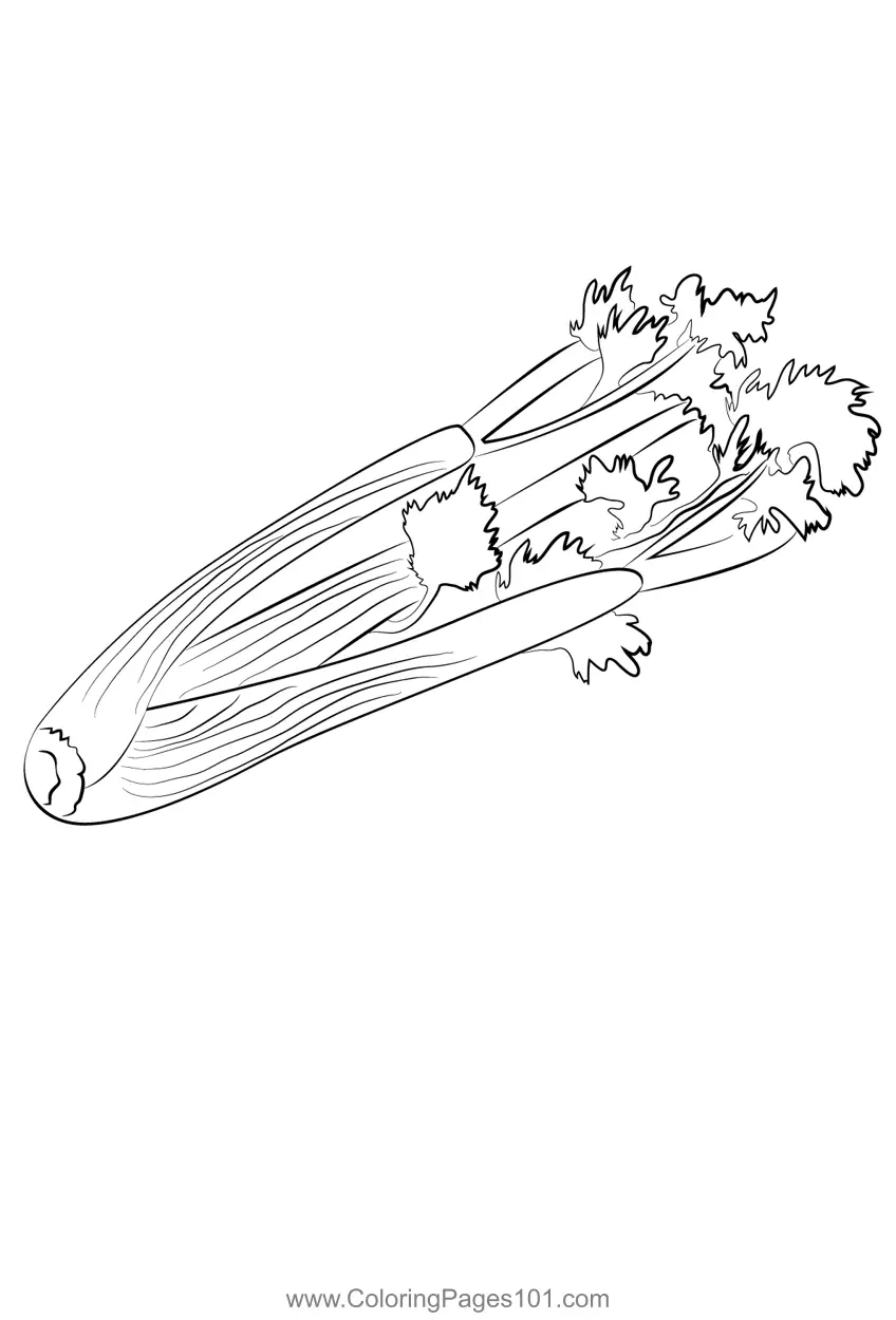 Celery Coloring Pages 1
