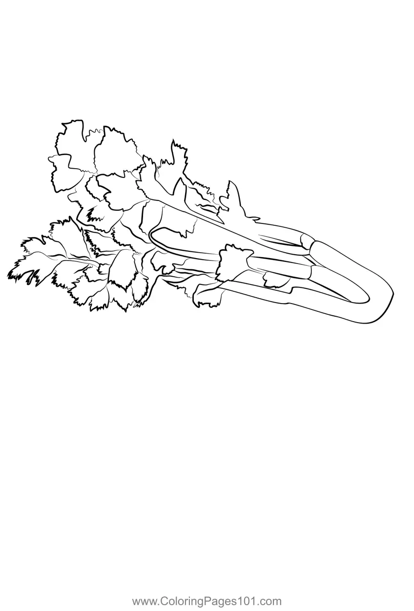 Celery Coloring Pages 3