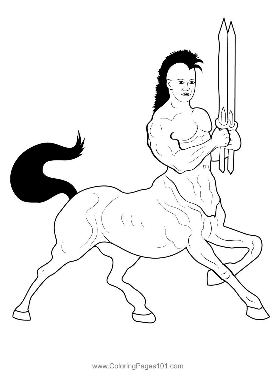 Centaurs Coloring Pages 1