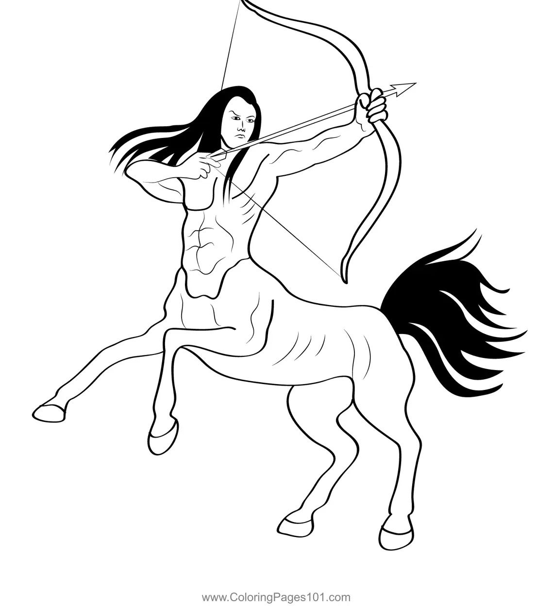 Centaurs Coloring Pages 4