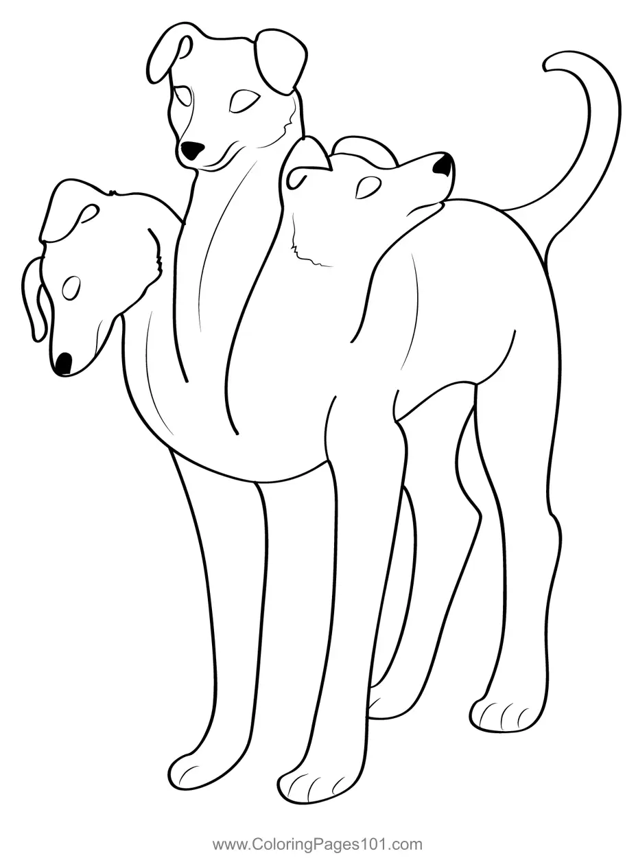 Cerberus Coloring Pages 4