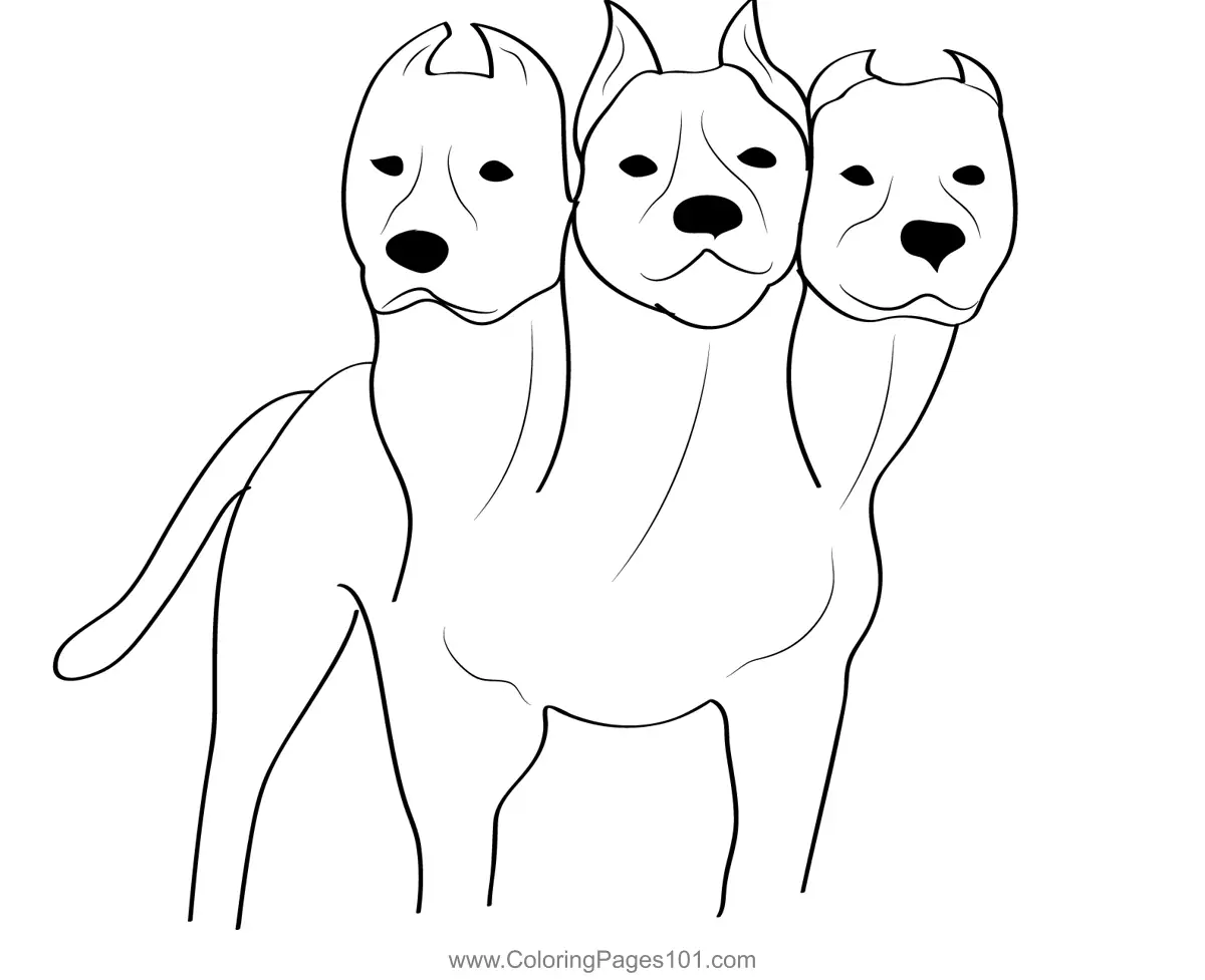 Cerberus Coloring Pages 8