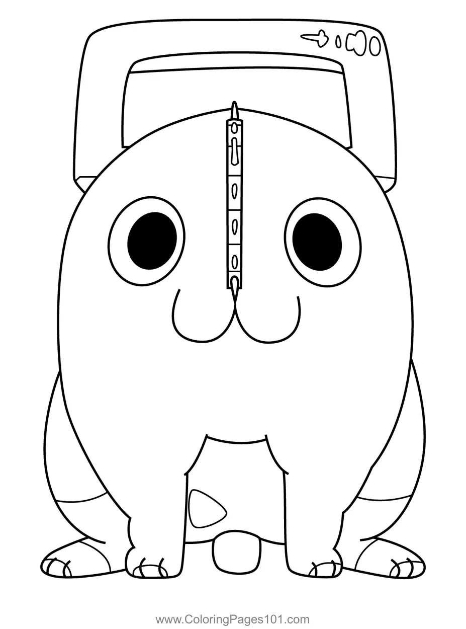 Chainsaw Man Coloring Pages 2