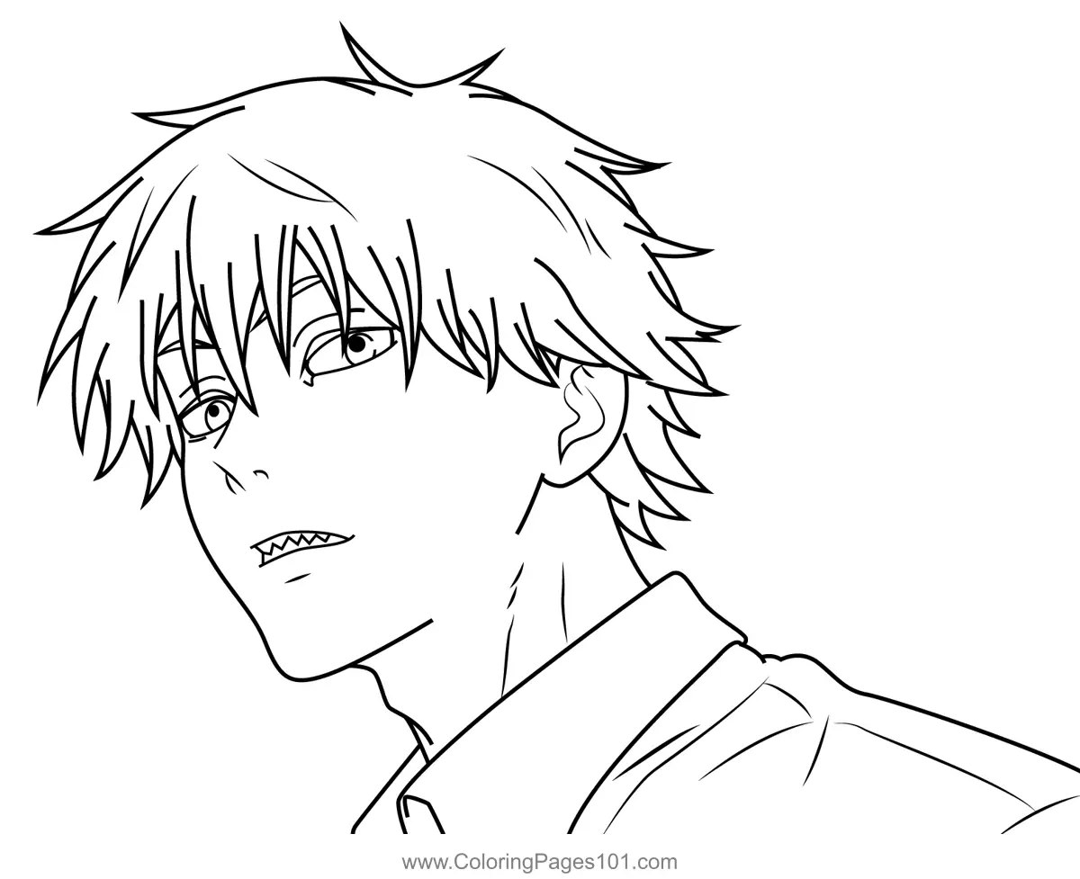 Chainsaw Man Coloring Pages 9