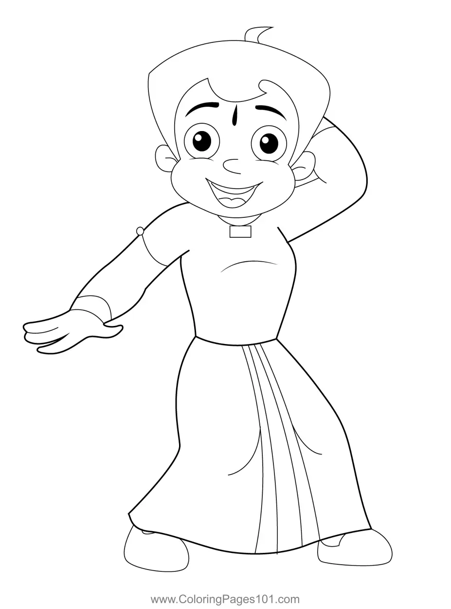 Chhota Bheem Coloring Pages 3