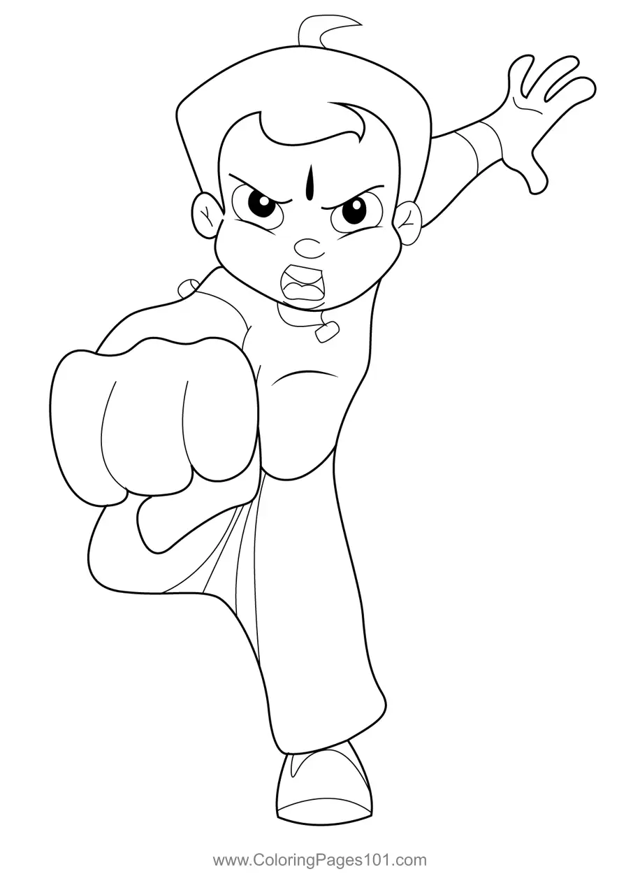 Chhota Bheem Coloring Pages 4