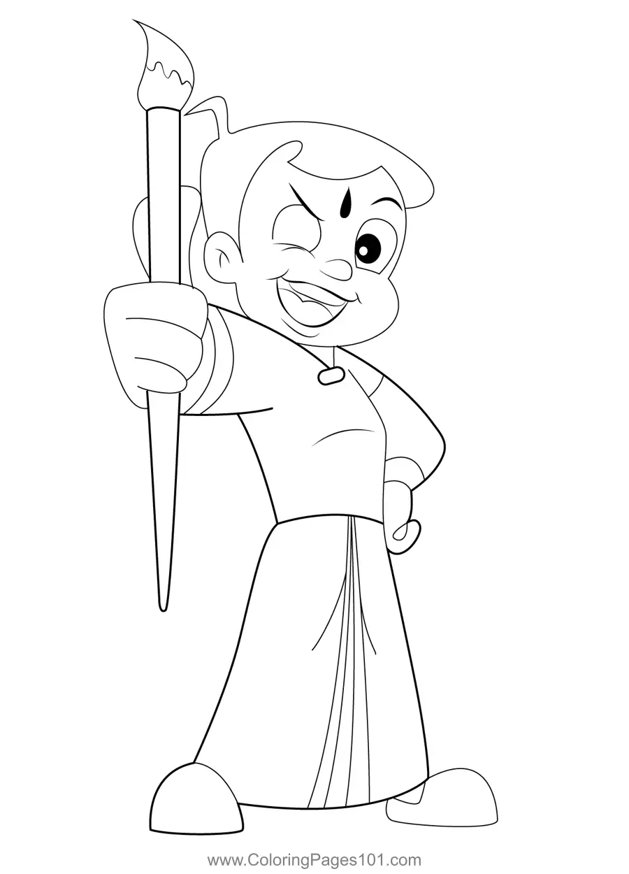 Chhota Bheem Coloring Pages 7