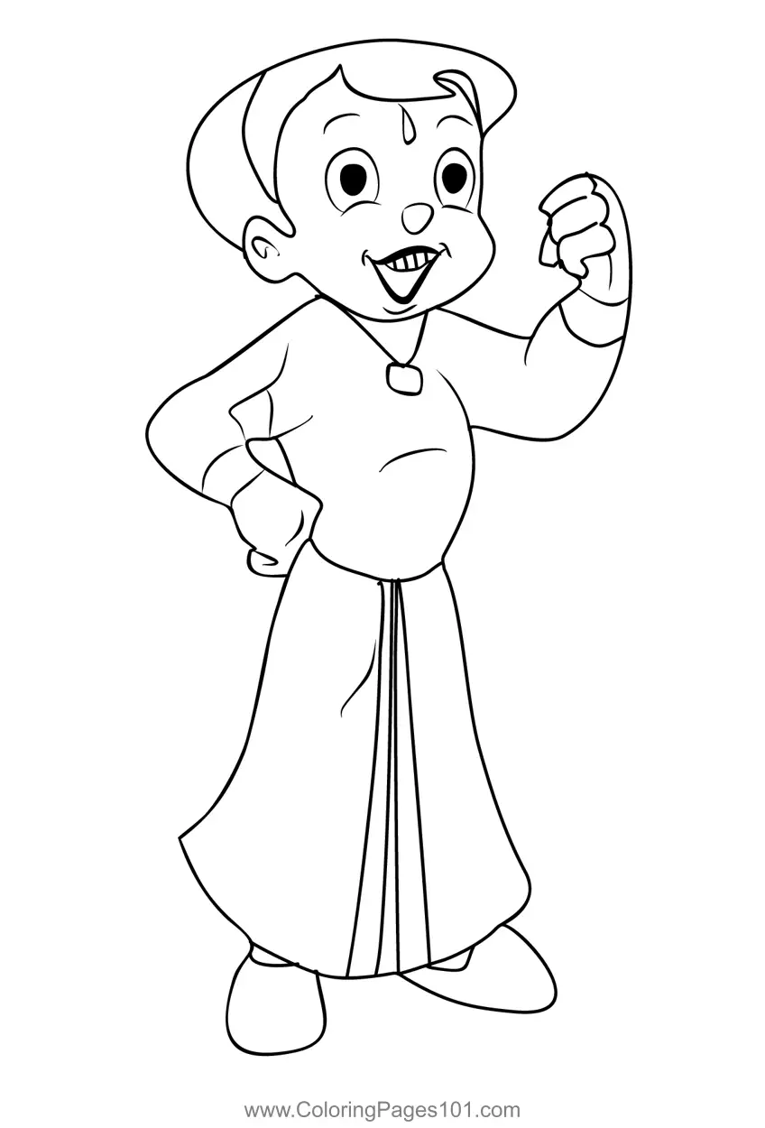 Chhota Bheem Coloring Pages 8