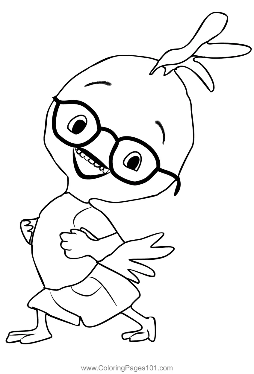 Chicken Little Coloring Pages 4