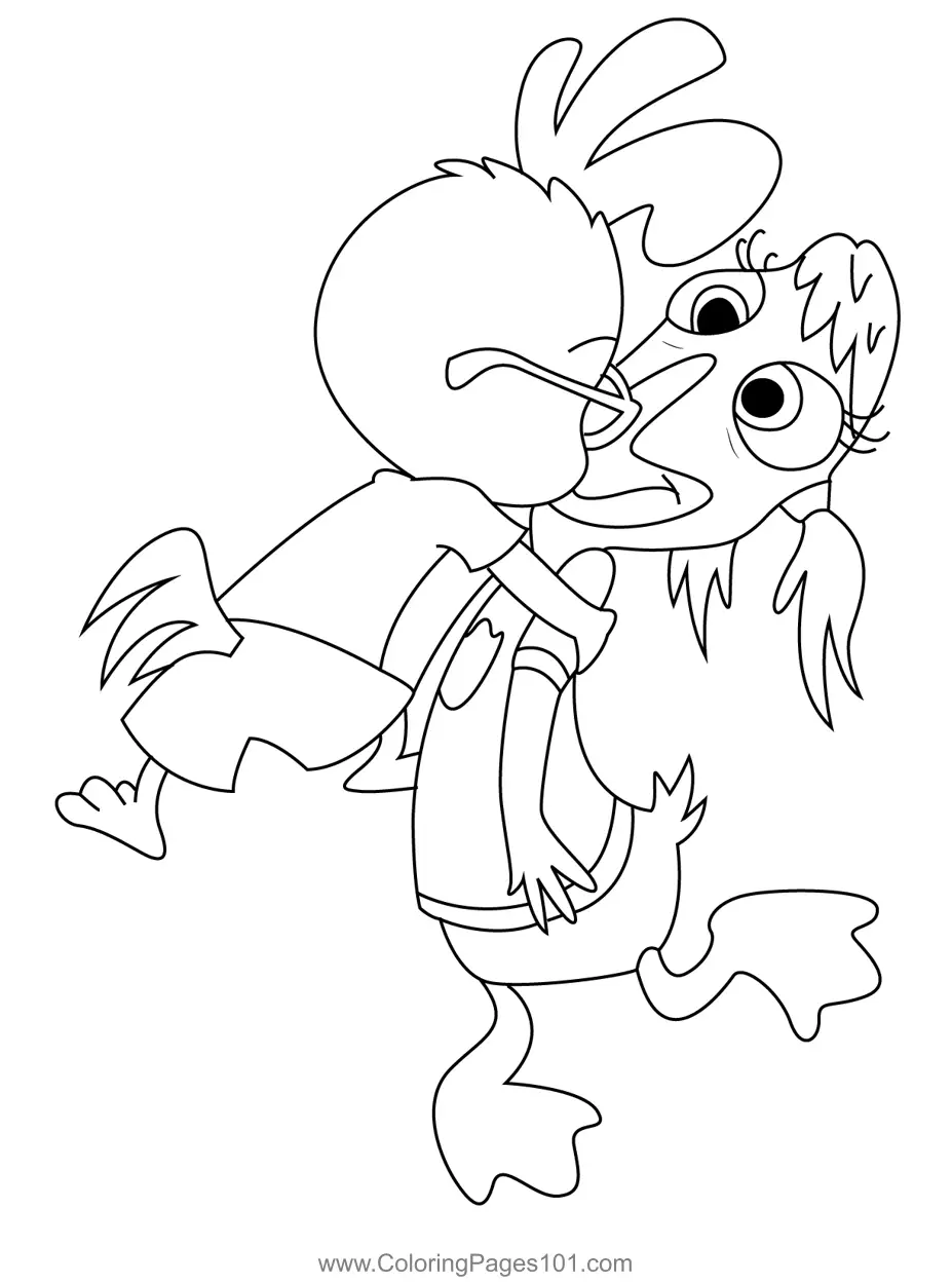 Chicken Little Coloring Pages 6