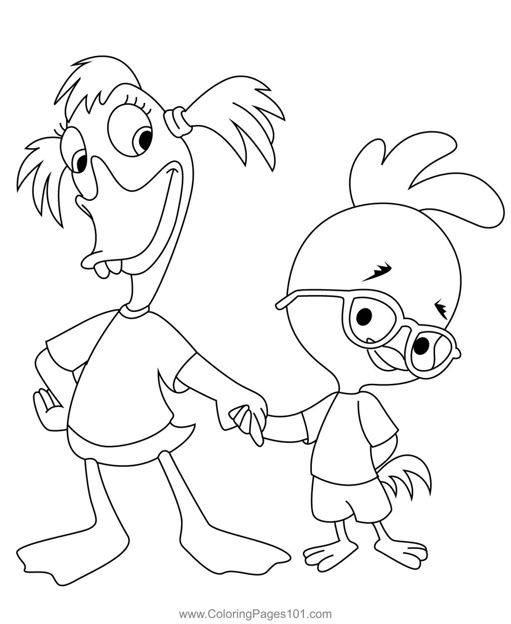 Chicken Little Coloring Pages 7