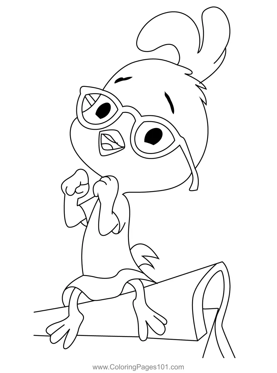Chicken Little Coloring Pages 8