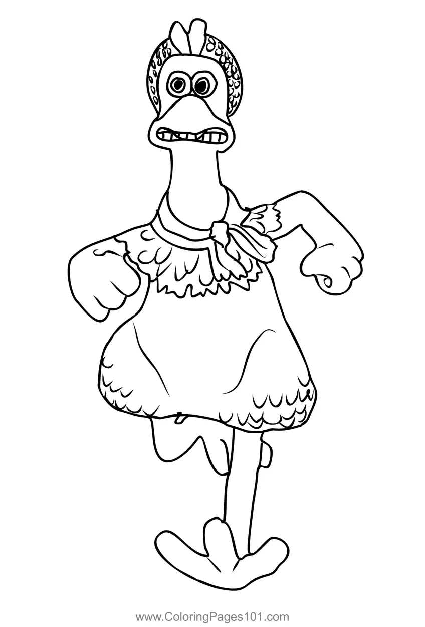 Chicken Run Coloring Pages 2