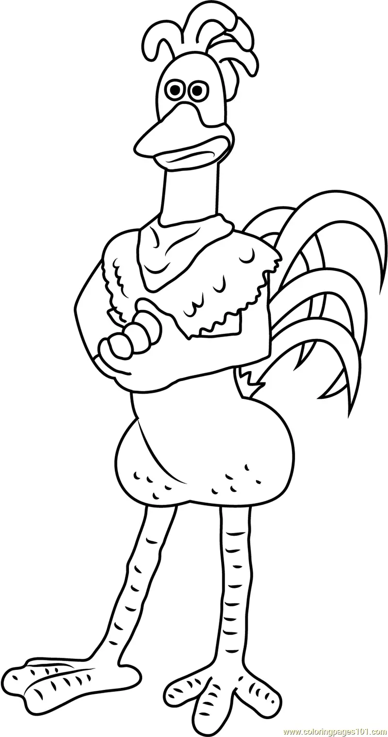 Chicken Run Coloring Pages 4