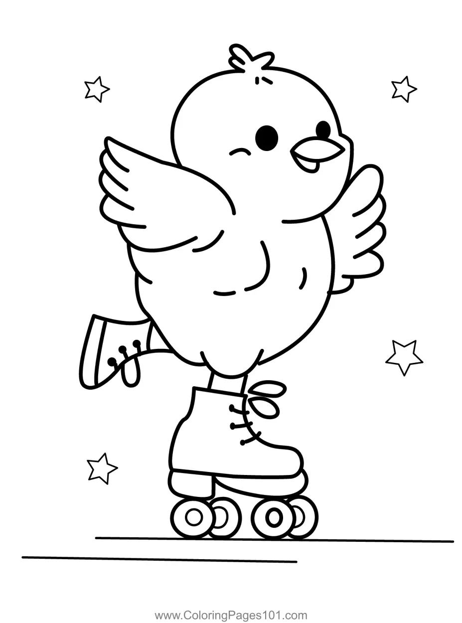 Chickens Coloring Pages 2