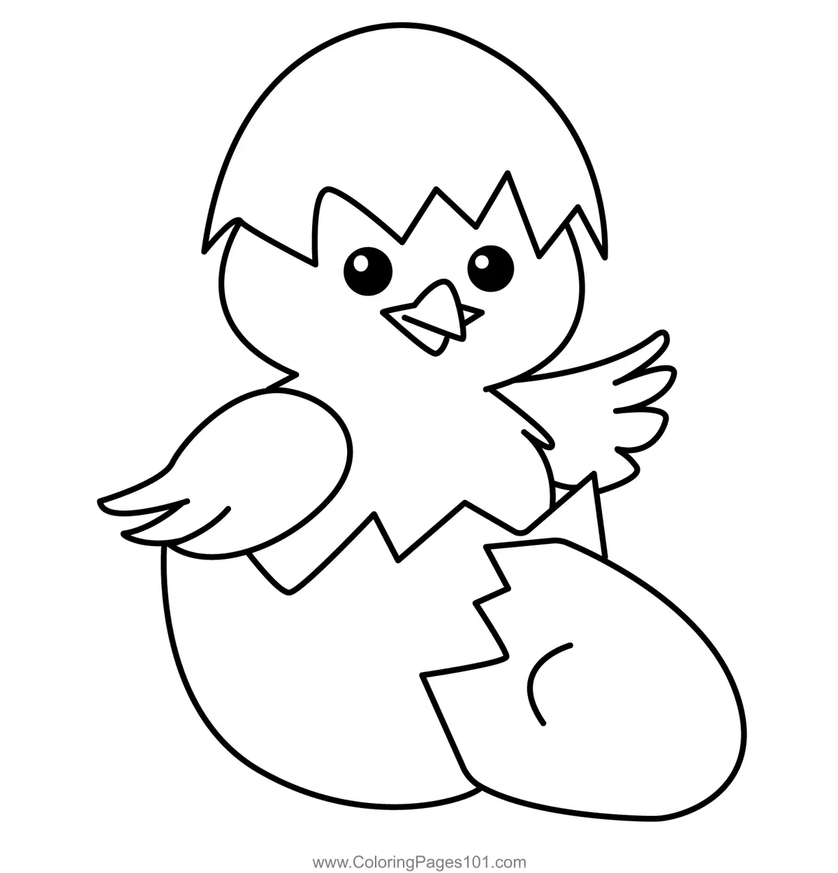 Chickens Coloring Pages 4