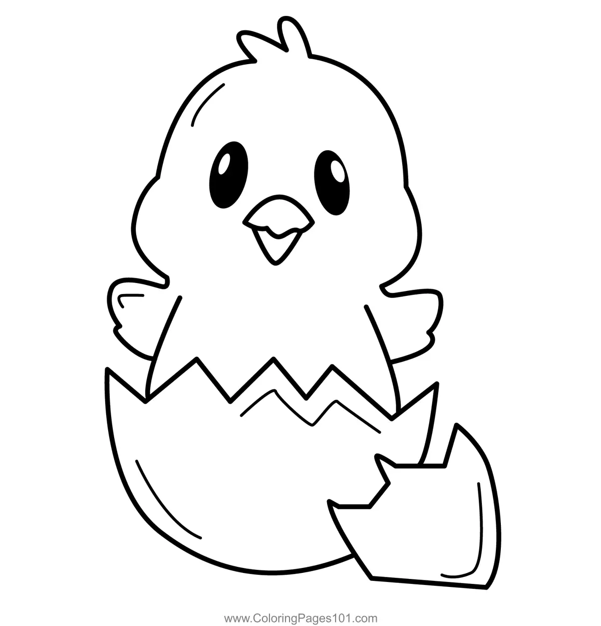 Chickens Coloring Pages 7