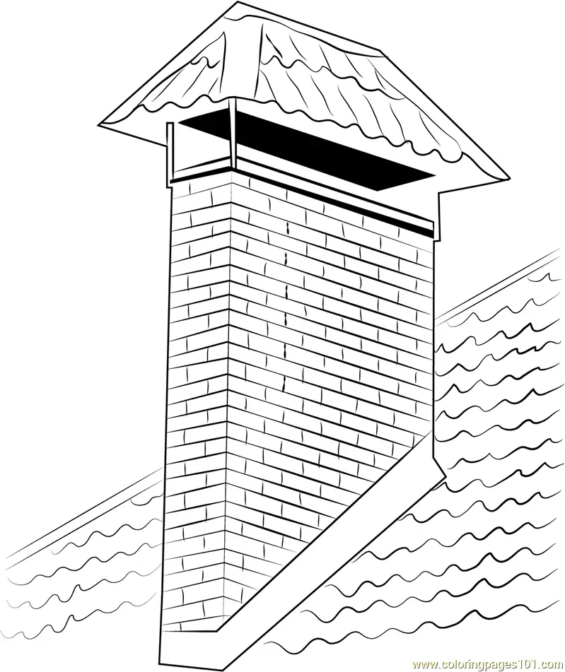 Chimney Coloring Pages 10