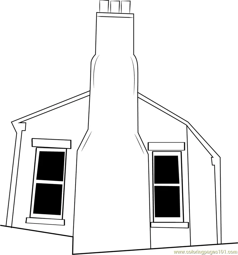 Chimney Coloring Pages 3