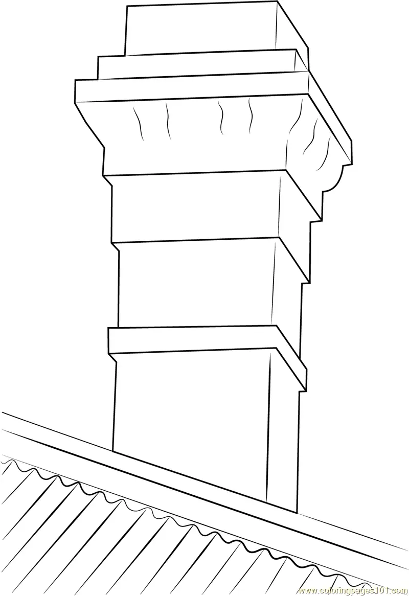 Chimney Coloring Pages 8