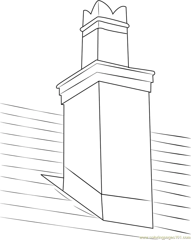 Chimney Coloring Pages 9