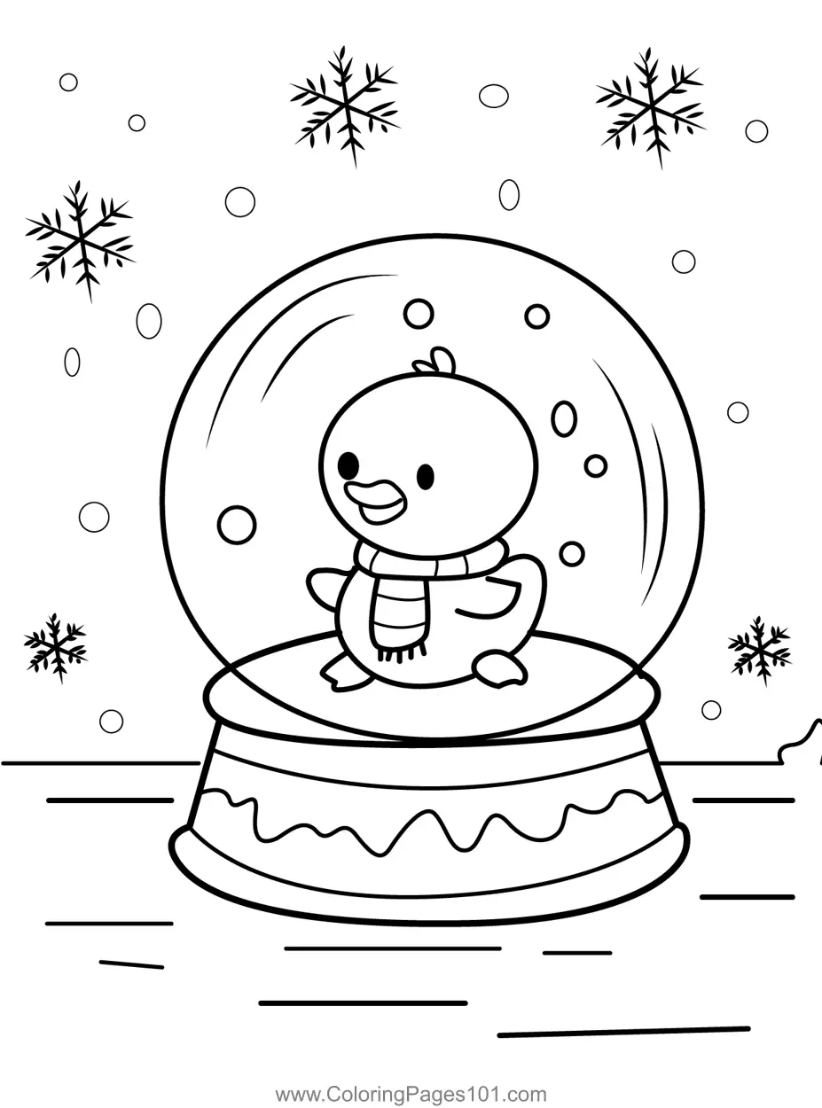 Christmas Animals Coloring Pages 2