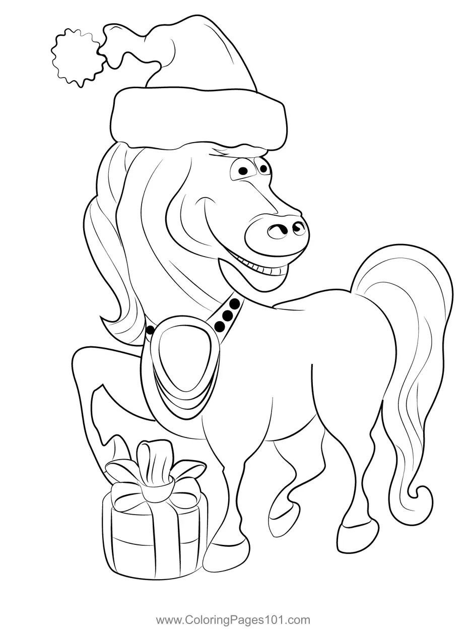 Christmas Animals Coloring Pages 3
