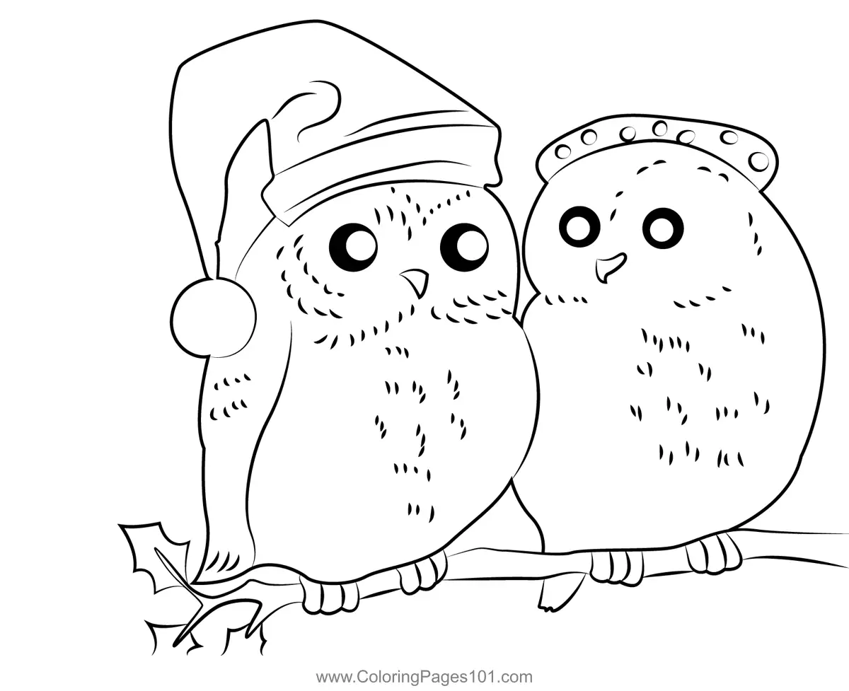 Christmas Animals Coloring Pages 4