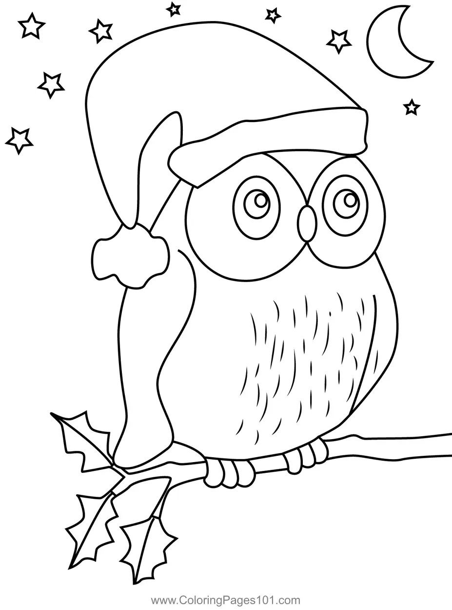 Christmas Animals Coloring Pages 6