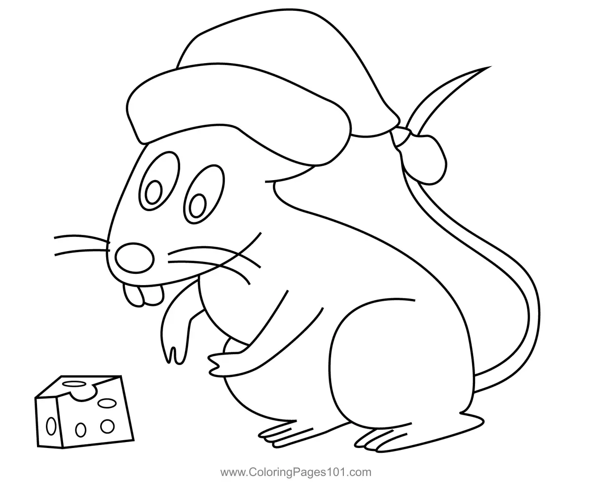 Christmas Animals Coloring Pages 7