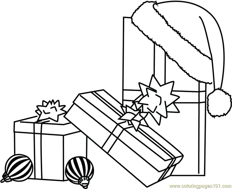 Christmas Gifts Coloring Pages 10