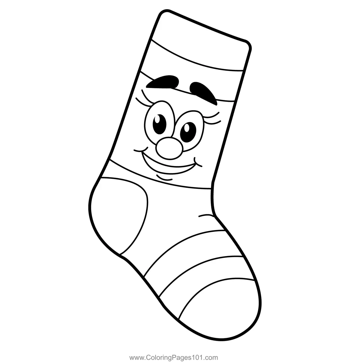 Christmas Stockings Coloring Pages 1