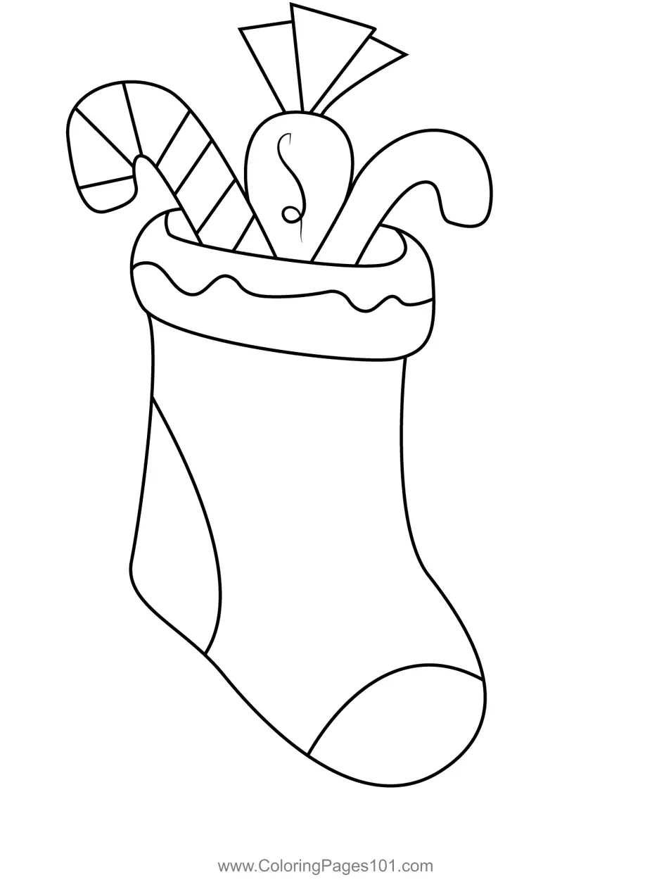 Christmas Stockings Coloring Pages 3