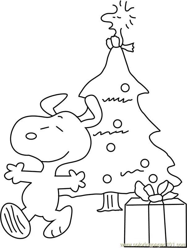 Christmas Tree Coloring Pages 9