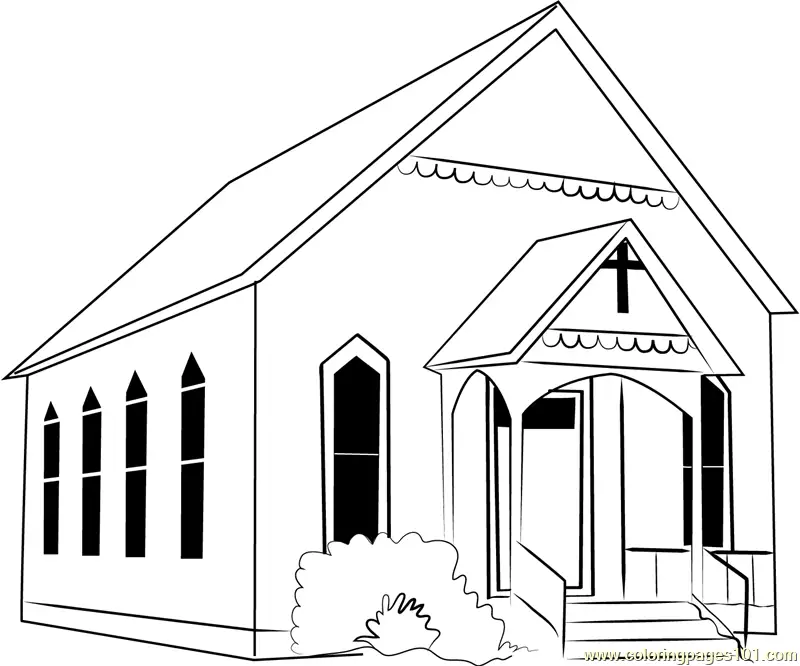 Churches Coloring Pages 1