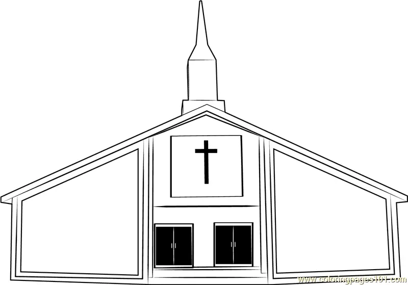 Churches Coloring Pages 7