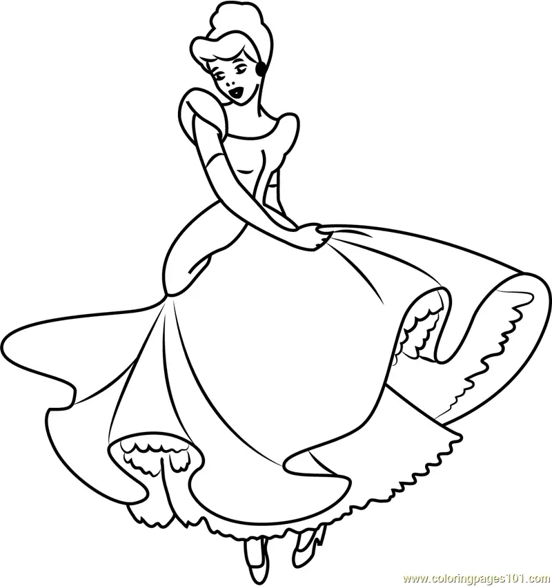 Cinderella Coloring Pages 11