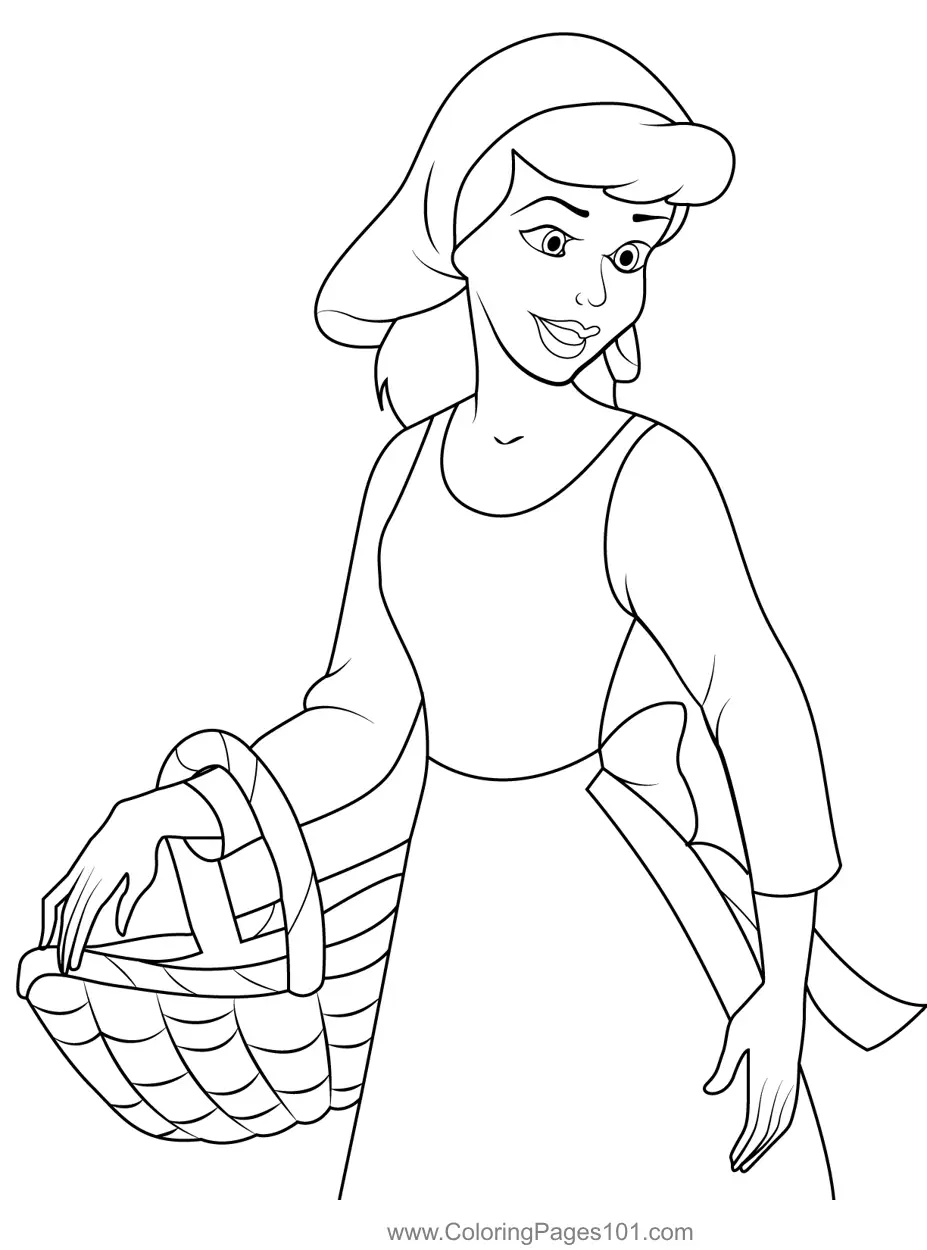 Cinderella Coloring Pages 19