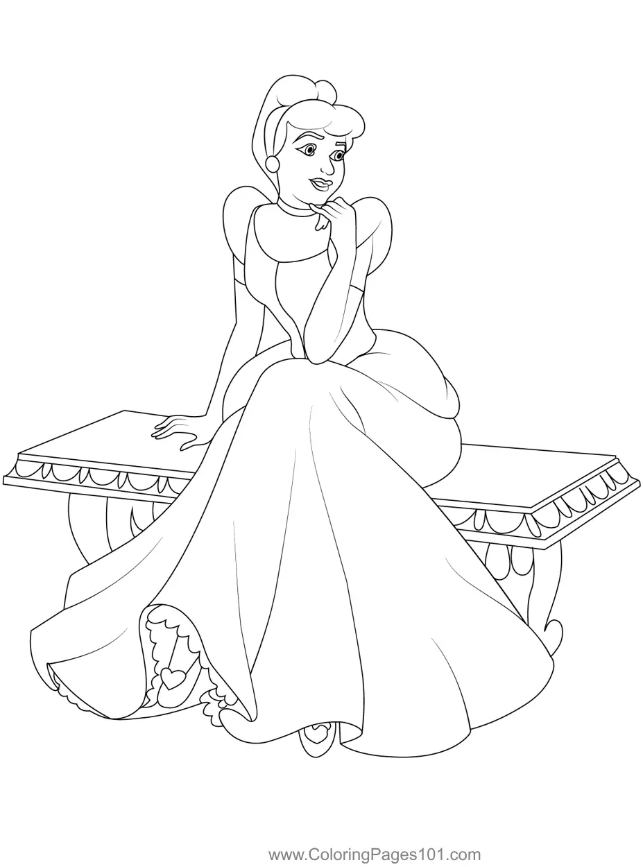 Cinderella Coloring Pages 23