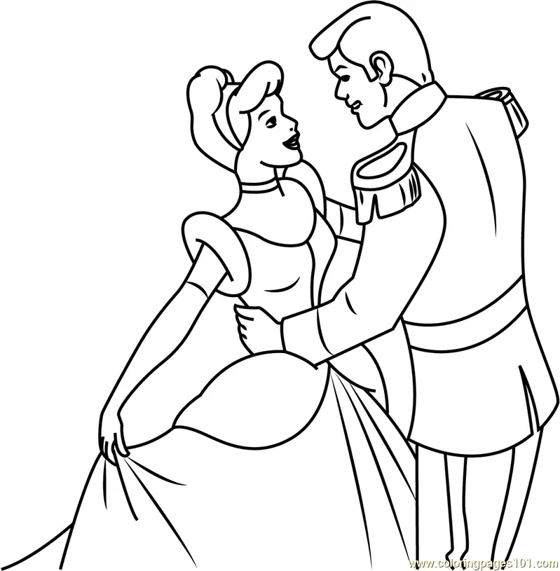 Cinderella Coloring Pages 6