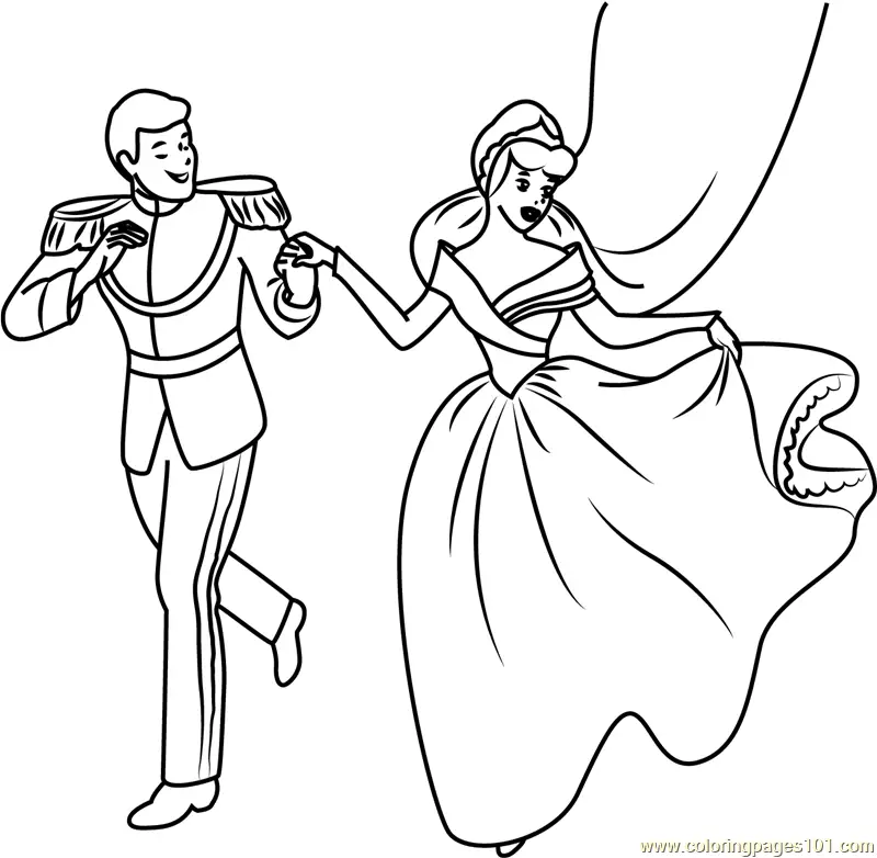 Cinderella Coloring Pages 9