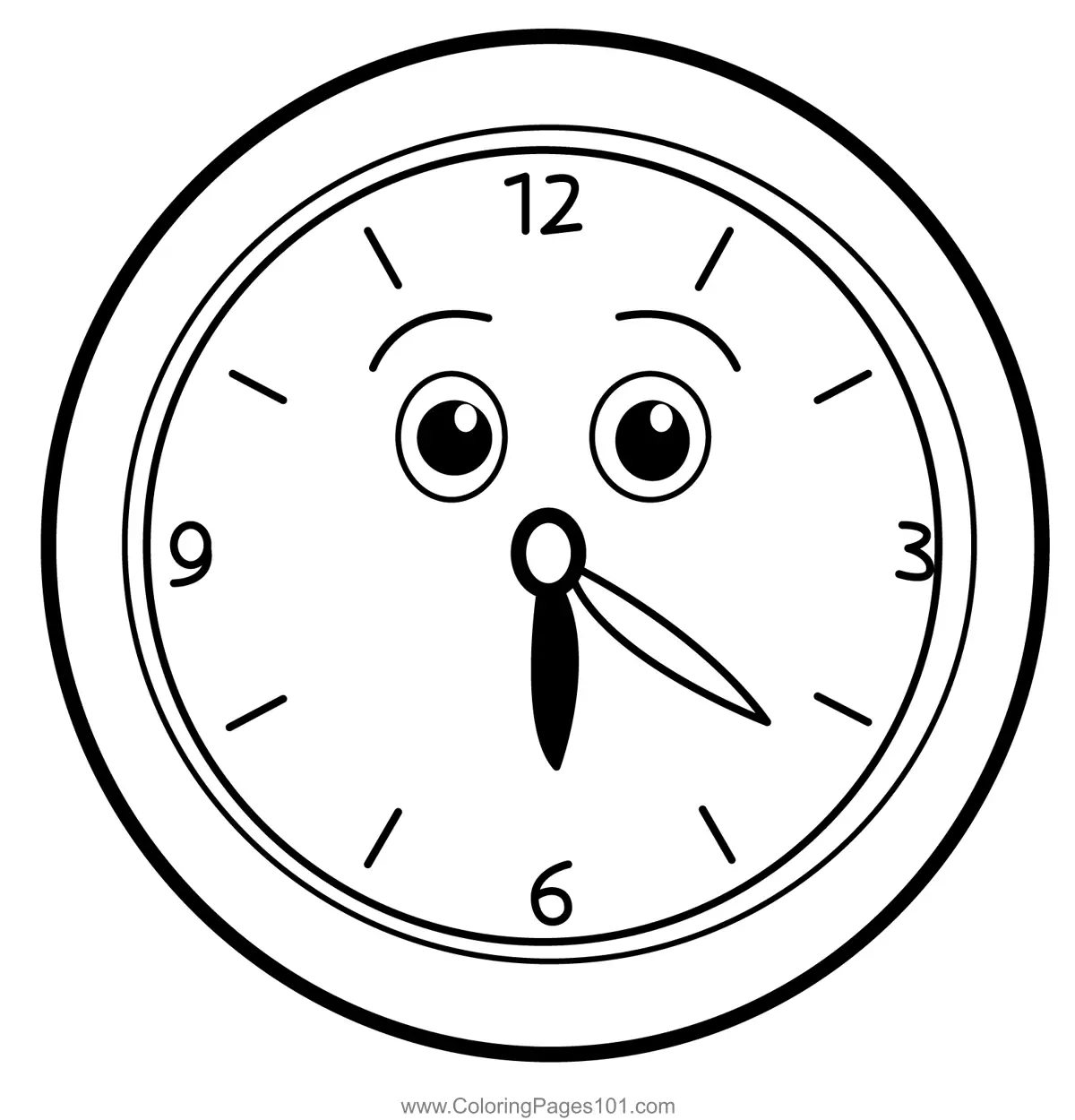 Clocks Coloring Pages 2