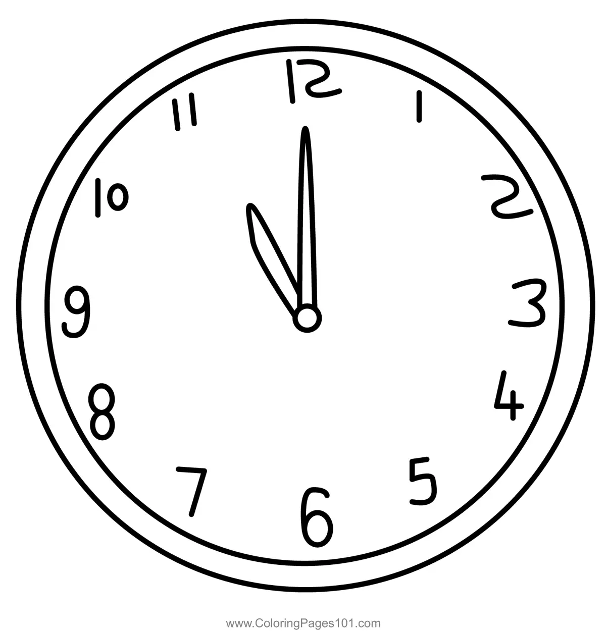 Clocks Coloring Pages 3