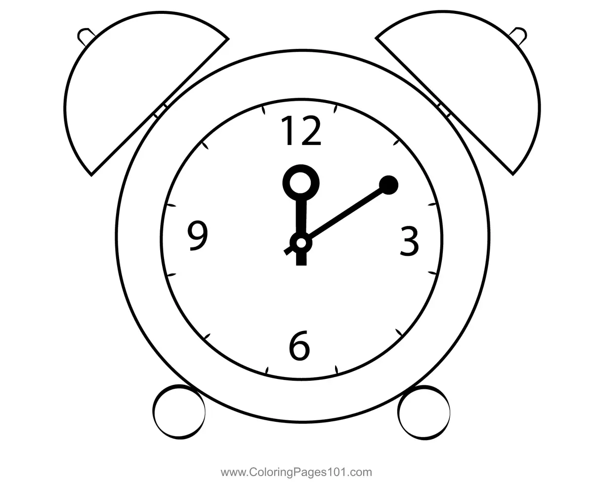 Clocks Coloring Pages 5