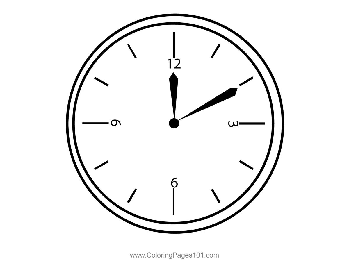Clocks Coloring Pages 6