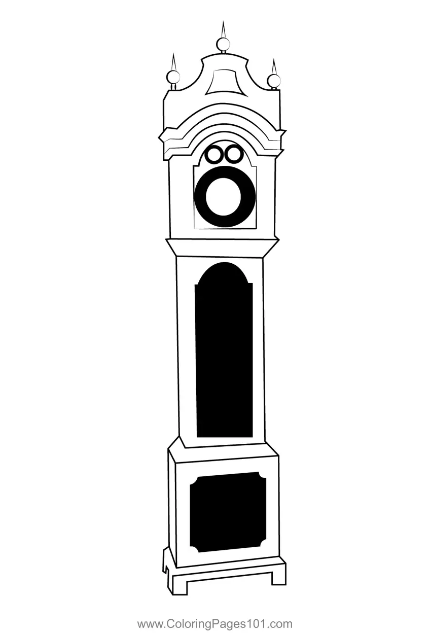 Clocks Coloring Pages 9