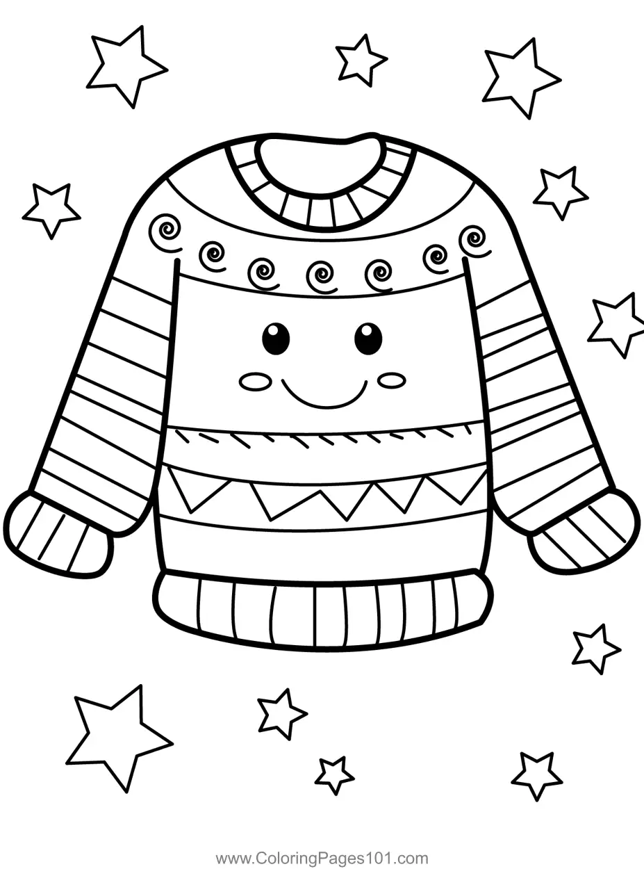 Clothing Coloring Pages 6