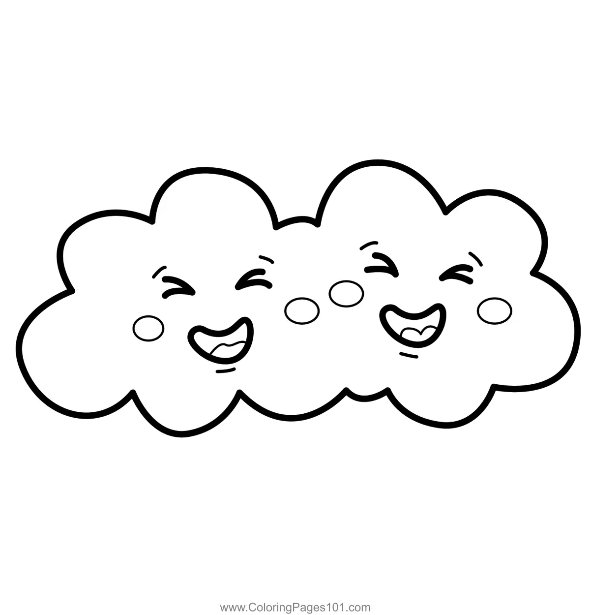Clouds Coloring Pages 10