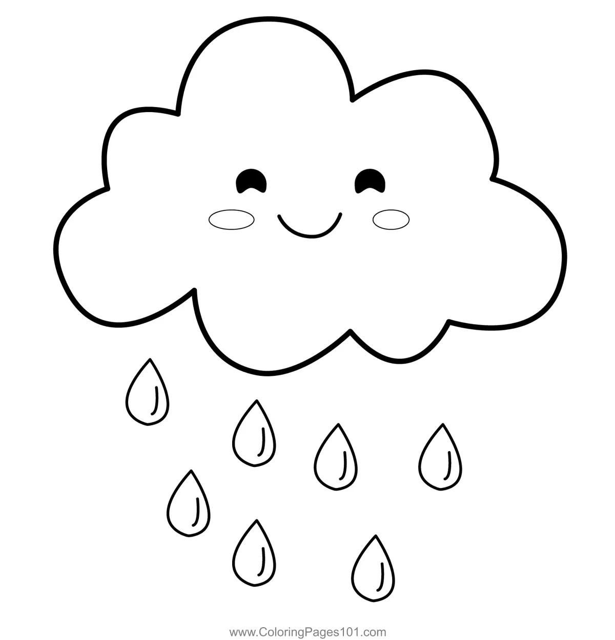 Clouds Coloring Pages 11